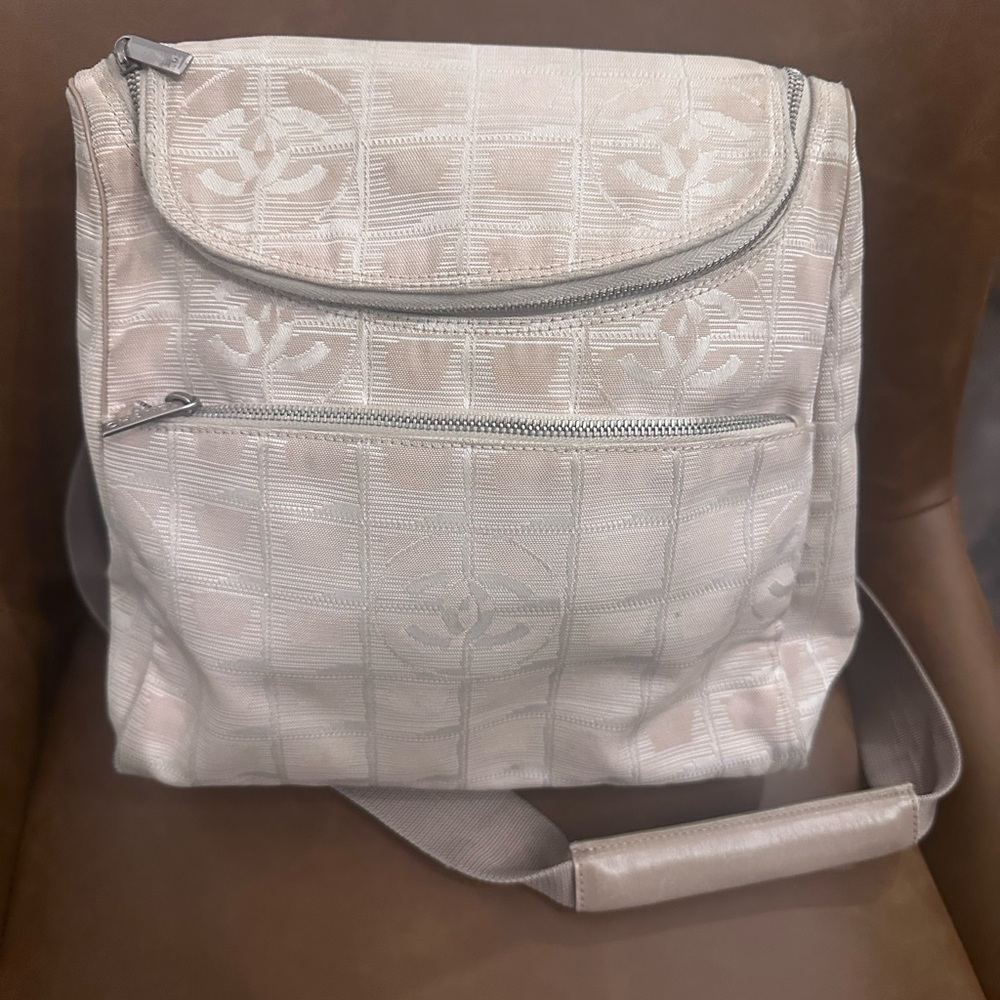 CHANEL Beige Backpack with Iconic Pattern - image 1